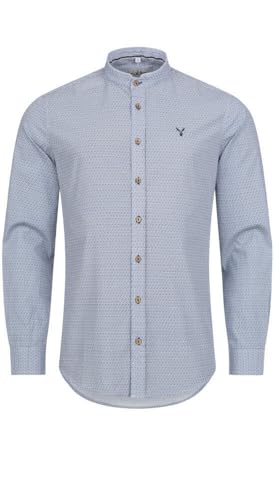 Nübler Trachtenhemd Herren - Langarm Hemden im Landhausstil, Regular Fit mit Ärmeln zum Hochkrempeln - Moderne bayrische Tracht, Piet Blau, Größe:XL Nübler Trachtenhemd Herren - Langarm Hemden im Landhausstil, Regular Fit mit Ärmeln zum Hochkrempeln - Moderne bayrische Tracht, Piet Blau, Größe:XL von Nübler