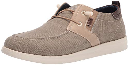 Nunn Bush Herren Brewski Wallabee Canvas Moc Toe Bungee Slip-on Slipper, Stone, 42.5 EU von Nunn Bush