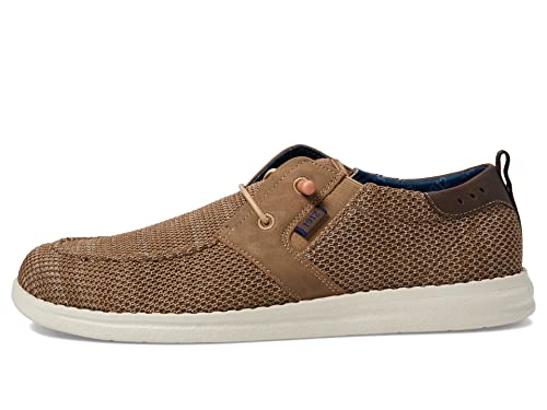 Nunn Bush Herren Brewski Knit 2.0 Moc Toe Wallabee Bungee Slipper, Taupe, 42 EU von Nunn Bush