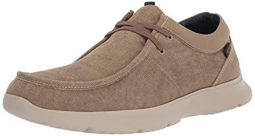 Nunn Bush Herren Bushwacker Mokassin Toe Slip-on Canvas Loafer Leichter Freizeitschuh, Stein, 46 EU von Nunn Bush