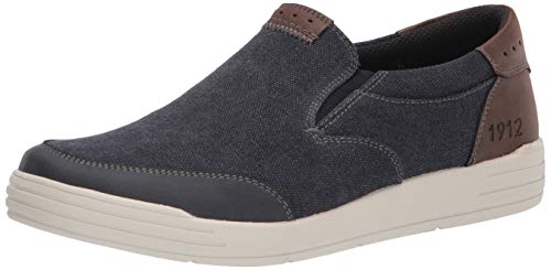 Nunn Bush Herren Kore City Walk Canvas Moc Toe Slip-on Sneaker, dunkelblau, 45.5 EU von Nunn Bush