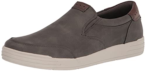 Nunn Bush Herren Kore City Walk Mokassin-Zehen-Sneaker-Stil, Schlupfschuh, Loafer Slipper, Dunkelgrau, 43 EU Weit von Nunn Bush