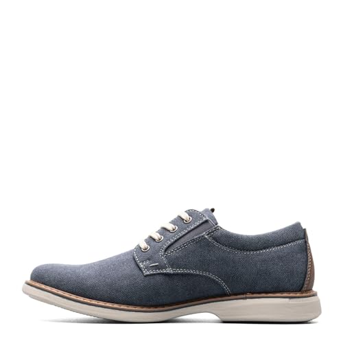 Nunn Bush Herren Otto Canvas Plain Toe Oxford, Blau, 45 EU von Nunn Bush