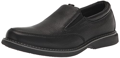 Nunn Bush Herren Otto Mokassin Toe Slip on Leder Loafer mit leichter Sohle, Schwarz, 10.5 X-Wide von Nunn Bush