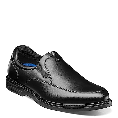 Nunn Bush Männer Wade Arbeit rutschfest Mokassins Fuß Slip-on Unmarkierte Sohle Loafer Food Service Schuhe, schwarzes, 42.5 EU Geni? von Nunn Bush