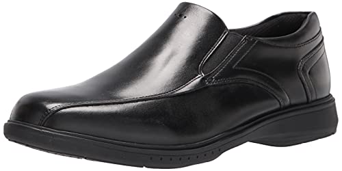 Nunn Bush Men's PRO Bicycle Toe Slip-On with KORE Slip Resistant Comfort Technology Loafer, Black, 10 Wide von Nunn Bush