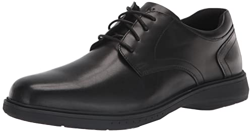 Nunn Bush Men's PRO Plain Toe Oxford with KORE Slip Resistant Comfort Technology, Black, 11.5 von Nunn Bush