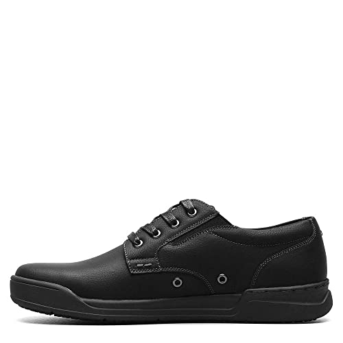 Nunn Bush Men's Tour Work Slip Resistant Plain Toe Oxford Non-Marking Lace Up, Black, 10 Wide von Nunn Bush