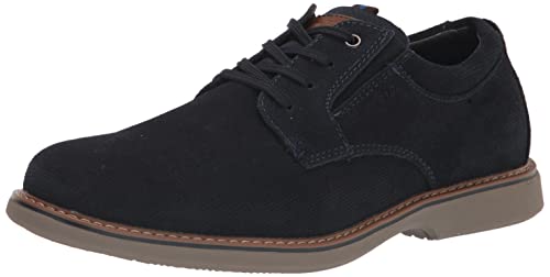 Nunn Bush Otto Herren-Schnürschuh aus Oxford-Leder mit einfacher Zehenpartie und leichter Sohle, Marineblau, 10.5 X-Wide von Nunn Bush