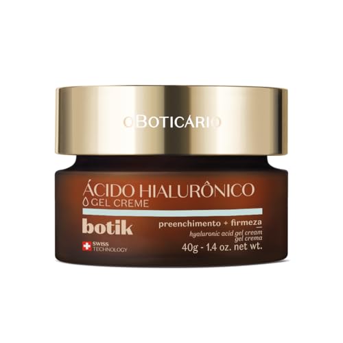 O Boticário Botik Gel Gesichtscreme mit Hyaluronsäure, Anti-Falten-Creme für Damen, Faltenfüller, erhöht die Festigkeit der Haut und weiche, schlaffe Haut, 40 g O Boticário Botik Gel Gesichtscreme mit Hyaluronsäure, Anti-Falten-Creme für Damen, Faltenfüller, erhöht die Festigkeit der Haut und weiche, schlaffe Haut, 40 g von O Boticário