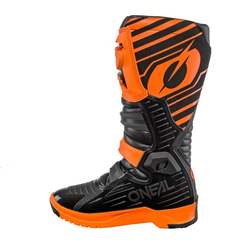 O'NEAL Motocross Stiefel RMX Boot EU I Enduro Motorrad I Ergonomische Motorradschuhe Herren & Damen mit Anti-Rutsch Sohle I Schwarz-Orange I Größe 45 von O'NEAL