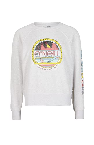 O'NEILL Damen Cult Shift Crew Sweatshirt, 11012 Weiß meliert, M/L von O'Neill