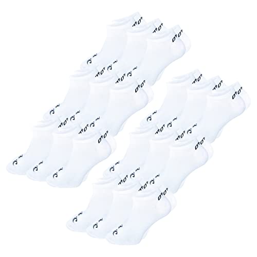 O'Neill Unisex Sneaker Socken 18er Pack Sportsocken Freizeitsocken Sneakersocken Baumwolle Invisible Sport Herren Damen 35-38 39-42 43-46, Größe:35/38, Farbe:White (1010P) von O'Neill