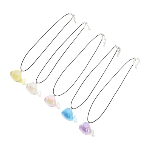 OATIPHO 5-teilige Wal-halskette: Acryl-delfin-anhänger, Transparenter Meerestier-schmuck, Küsten-thema- Für Strandpartys, Belohnung, Lernspielzeug OATIPHO 5-teilige Wal-halskette: Acryl-delfin-anhänger, Transparenter Meerestier-schmuck, Küsten-thema- Für Strandpartys, Belohnung, Lernspielzeug von OATIPHO
