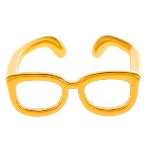 OATIPHO Brillenring verstellbare ringe damenringe Ringe ästhetisch verstellbare Brille Herrenringe Ringe für Männer Ringe für Frauen Aussage offener Ring Schmuck Gläser Kindlich Mann von OATIPHO