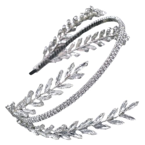 OATIPHO Strass Stirnband Stirnbänder Für Frauen Dekorative Haarbänder Haarband Für Mädchen Haarschmuck Für Frauen Hochzeits Haarschmuck Für Bräute Braut Stirnband Braut Stirnband von OATIPHO