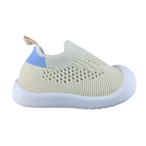 Baby Lauflernschuhe Jungen Mädchen - Sommerschuhe Mesh Atmungsaktive Krabbelschuhe rutschfeste Gummisohle Slip Sommer Babyschuhe Kleinkind First Walkers Schuhe Closed Toe Sandalen von OBiQuzz