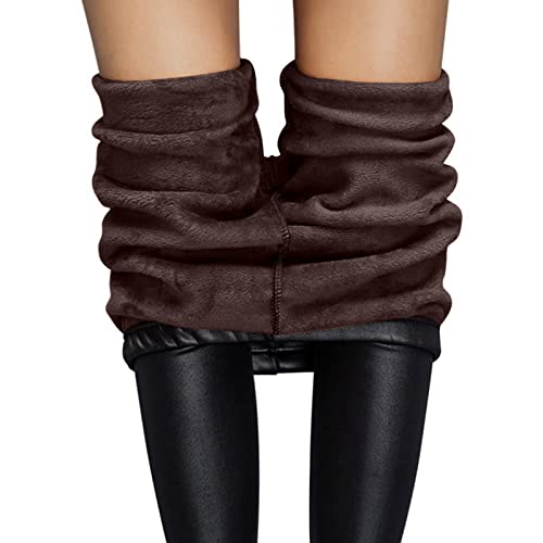 Leder Leggings Damen Gefüttert Thermoleggins Winterleggins Wetlook High Waist Lederhose Winter Lederoptik Leggings Leggings Hose Strumpfhosen Treggins Leggins Kunstleder Leggings Leder Look Hüfthoch von OBiQuzz