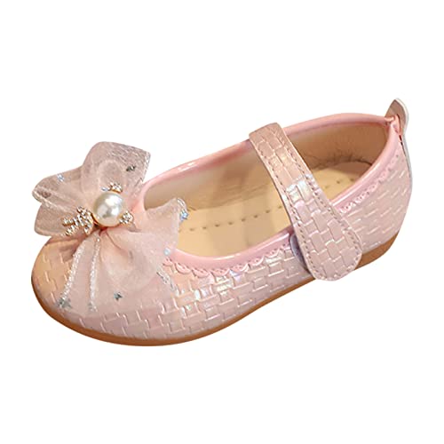 Mädchen Mary Jane Flats Schuhe - Schulschuhe Prinzessinnen Einzelne Schuhe Festliche Kleidschuhe Flats Tanzschuhe Casual Bequem Halbschuhe Antirutsch Kinderschuhe Weichen Tanzschuhe von OBiQuzz