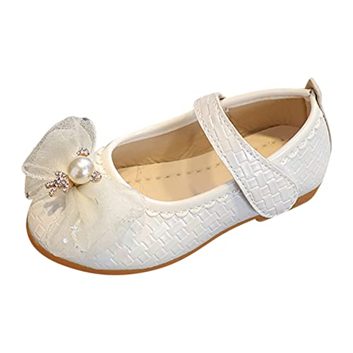 Mädchen Mary Jane Flats Schuhe - Schulschuhe Prinzessinnen Einzelne Schuhe Festliche Kleidschuhe Flats Tanzschuhe Casual Bequem Halbschuhe Antirutsch Kinderschuhe Weichen Tanzschuhe von OBiQuzz