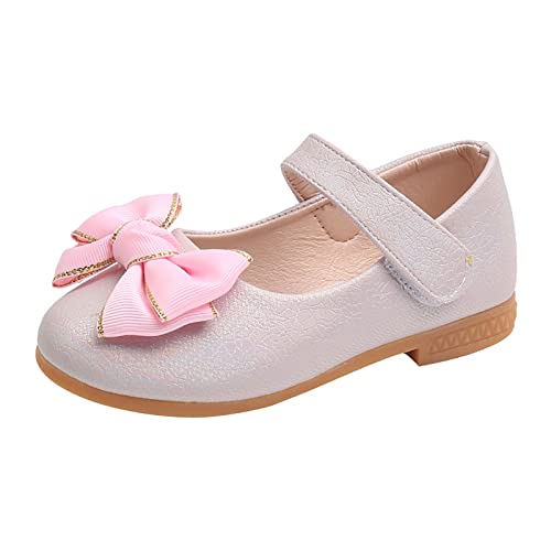 Mädchen Mary Jane Halbschuhe - Lederoptik Ballerinas Schleife Prinzessin Schuhe Antirutsch Kinderschuhe Einzelne Schuhe Flats Weichen Sohlen Tanzschuhe Festliche Kleidschuhe Hochzeitsschuhe von OBiQuzz