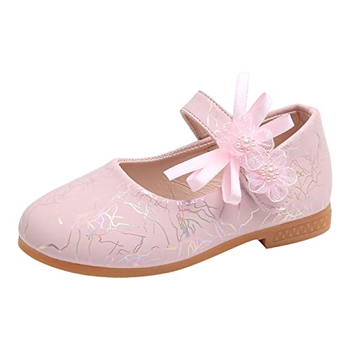 Mädchen Prinzessinnen Schuhe - Einzelne Schuhe Ballerinas Weich Sohle Mary Jane Schuhe Antirutsch Kinder Einzelne Schuhe Festliche Kleidschuhe Performance Hochzeitsschuhe Flats Tanzschuhe von OBiQuzz