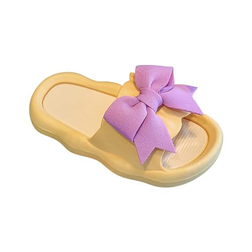 OBiQuzz Badeschuhe Kinder Mädchen - Sandaletten Bowknot Prinzessin Schuhe Flache Strandsandalen rutschfest Dusch Badeschuhe Boho Hallenschuhe Sommer Krabbelschuhe Bequeme Badelatschen von OBiQuzz