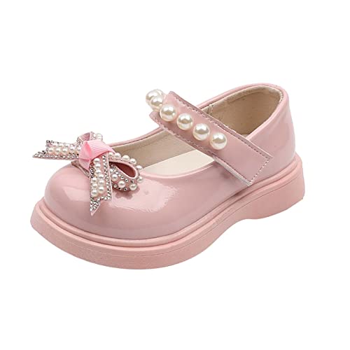 OBiQuzz Ballerina Schuhe Mädchen Leder - Mary Jane Strap Schuhe Bowknot Prinzessin Schuhe rutschfeste Übergangsschuhe Kinder Einzelne Schuhe Weichen Sohle Kinderschuhe Kleinkind Kleid Schuhe von OBiQuzz