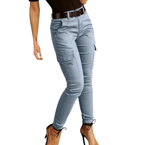 OBiQuzz Cargohose Damen High Waist Cargo Pants Skinny Fit Arbeitshose Stretch Cargo Leggings Hose Mit Taschen Skinny Hosen Gummibund Seitentaschen Mädchen Sportleggins Motorradhose Biker Pants OBiQuzz Cargohose Damen High Waist Cargo Pants Skinny Fit Arbeitshose Stretch Cargo Leggings Hose Mit Taschen Skinny Hosen Gummibund Seitentaschen Mädchen Sportleggins Motorradhose Biker Pants von OBiQuzz
