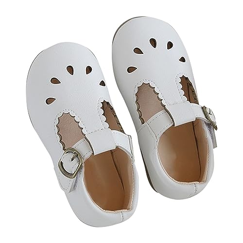 OBiQuzz Kinder Schuhe Für Mädchen - Prinzessin Schuhe Gummisohle rutschfest Kinderschuhe Weichen Lackschuhe Schnalle Kleidschuhe Flats Schulschuhe Mary Jane Schuhe Geschlossene Freizeitschuhe von OBiQuzz