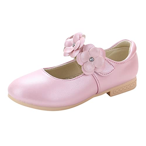 OBiQuzz Mary Jane Halbschuhe Mädchen - Niedriger Absatz Prinzessinen Schuhe Pu-Leder Einzelne Schuhe Kinder Elegant Ballettschuhe Performance Kleidschuhe Einfarbig Freizeit Übergangsschuhe von OBiQuzz