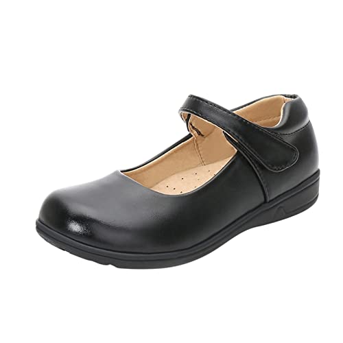 OBiQuzz Mary-Jane-Strap-Halbschuhe - Lackschuhe Niedriger Absatz Schulschuhe Pu-Leder Einzelne Schuhe Elegante Kleidschuhe Weich Anti-Rutsch Übergangsschuhe Kinder Performance Hochzeitsschuhe von OBiQuzz