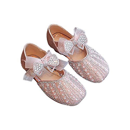 OBiQuzz Prinzessinen Halbschuhe Mädchen - Lackschuhe Elegante Anzugschuhe Hochzeit Schuhe Performance Kleidschuhe Gummisohle Kinderschuhe Kinder Schulschuhe Mary-Jane-Strap-Halbschuhe von OBiQuzz