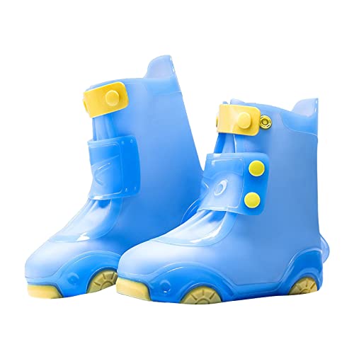 OBiQuzz Regenüberschuhe | Überschuhe für Regenstiefel für und Mädchen | Wiederverwendbare Galoschen-Überschuhe Winterstiefel Kinder Wasserdicht 28 (B, 29 Little Kids) von OBiQuzz