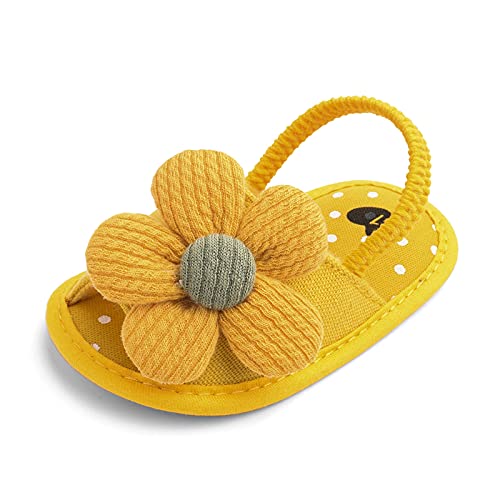 OBiQuzz -Schuhe Baby Sandalen Blumensohle Freizeit Kinderbaby-Sonne weiche Baby-Schuhe Jungs Hausschuhe 32 (Yellow, 11 1对应11) von OBiQuzz