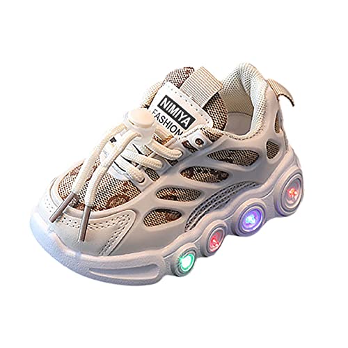 OBiQuzz Sportschuhe Kinder Junge Outdoor - Turnschuhe Hohe Sohle Sneaker Schnürsenkel Laufschuhe Pu-Leder Kinderschuhe Sportlich Tennisschuhe Bequem Übergangsschuhe Freizeitschuhe Wanderschuhe von OBiQuzz