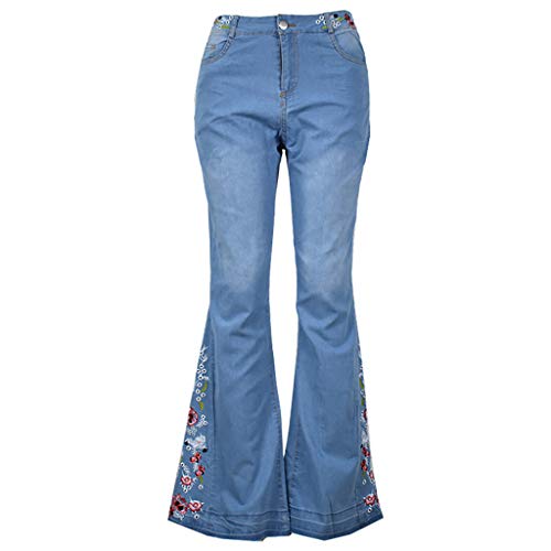 Schlaghose Damen Jeans Mit Blumen Elegant Stretch Jeanshose Bootcut Flared Hose Fashion Retro Skinny Slim Hosen Casual Hohe Taille Breite Jeans Mode Weites Bein Retro Stil Denim Pants 70Er Party Schlaghose Damen Jeans Mit Blumen Elegant Stretch Jeanshose Bootcut Flared Hose Fashion Retro Skinny Slim Hosen Casual Hohe Taille Breite Jeans Mode Weites Bein Retro Stil Denim Pants 70Er Party von OBiQuzz