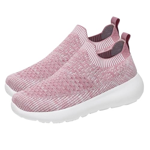 Slip On Sneakers Damen Sportschuhe Laufschuhe Bequeme Walking Schuhe Atmungsaktiv Orthopädische Schuhe Leicht Turnschuhe Sommerschuhe Arbeitsschuhe Rutschfest Slipper Schlupfschuhe Freizeitschuhe von OBiQuzz