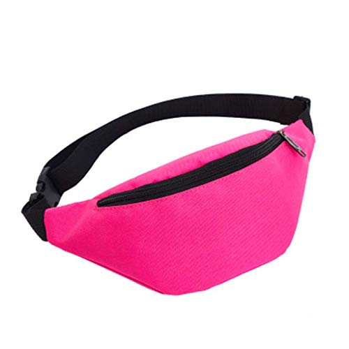 Tasche 2019 Sports Pouch lässige Kurier-Schultertasche Unisex Hüfttaschen (Pink, One Size) von OBiQuzz