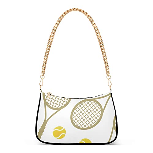 Abstrakter gebundener Hintergrund für Damen, Umhängetasche, Clutch, Schultertasche, Handtasche, Tennis-Design von ODAWA