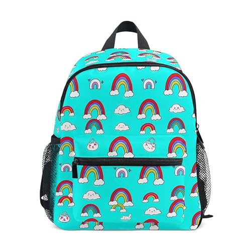 ODAWA Rucksack für Jungen, 30,5 cm, mit Brustgurt, Regenbogenblau, Regenbögen, Blau, S ODAWA Rucksack für Jungen, 30,5 cm, mit Brustgurt, Regenbogenblau, Regenbögen, Blau, S von ODAWA