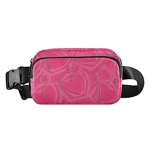 Sonnenblumen auf Holzbrett Gürteltaschen Bauchtaschen für Frauen Männer überall Gürteltasche mit verstellbarem Gurt, Herzform, Rosa von ODAWA