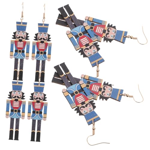 OFFIGAM 4 Weihnachts Ohrringe Niedliche Ohrhänger Aus Holz Für Frauen Und Mädchen Festlicher Ohrhaken Schmuck Für Weihnachtsfeiern Und Kleine OFFIGAM 4 Weihnachts Ohrringe Niedliche Ohrhänger Aus Holz Für Frauen Und Mädchen Festlicher Ohrhaken Schmuck Für Weihnachtsfeiern Und Kleine von OFFIGAM