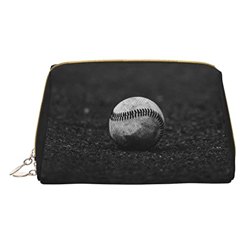 OGNOT Baseball-Kulturbeutel, Reise-Organizer für Männer und Frauen, leichte Leder-Make-up-Tasche, kleine Kosmetiktasche, baseball, Einheitsgröße von OGNOT