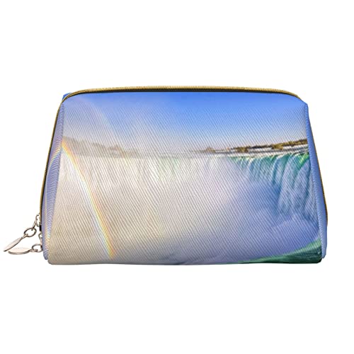 OGNOT Niagara Falls Kulturbeutel, Reise-Organizer für Männer und Frauen, leichte Leder-Make-up-Tasche, große Kosmetiktasche, Niagara-Fälle, Einheitsgröße von OGNOT