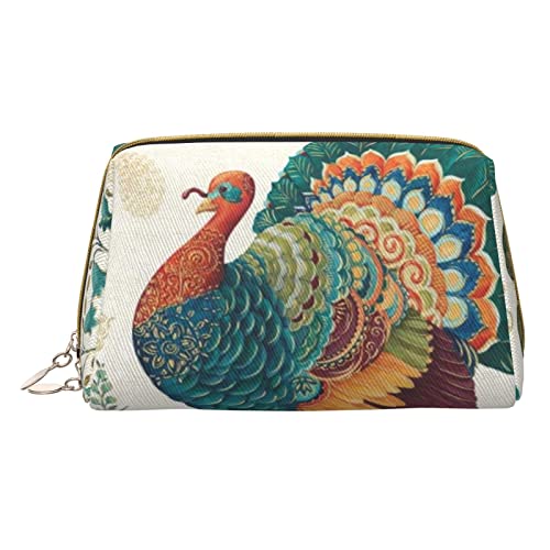 OGNOT Thanksgiving Truthahn Kulturbeutel Reiseorganizer für Männer und Frauen, leichte Leder-Make-up-Tasche, kleine Kosmetiktasche, Thanksgiving Türkei, Einheitsgröße von OGNOT