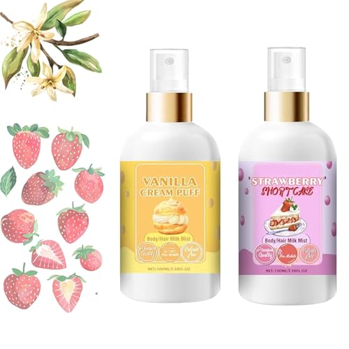 Vanille-Windbeutel-Körpermilch, Körper-/Haarmilch, Körperspray für Frauen, Vanilleparfüm, langanhaltend feuchtigkeitsspendend, ideale Geschenke für Frauen Vanille-Windbeutel-Körpermilch, Körper-/Haarmilch, Körperspray für Frauen, Vanilleparfüm, langanhaltend feuchtigkeitsspendend, ideale Geschenke für Frauen von OHCVG