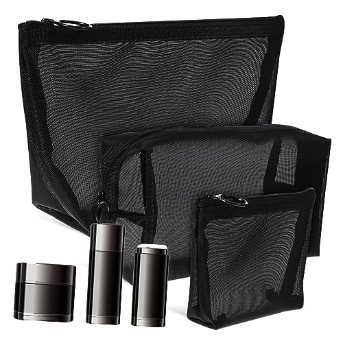 OKUMEYR Durchsichtige Kosmetiktaschen Make-Up-Organizer-Tasche Mit Reißverschluss Durchsichtige Make-Up-Tasche Reise-Kulturbeutel Kosmetiktasche Miss 3 Stück Makeup Tasche von OKUMEYR