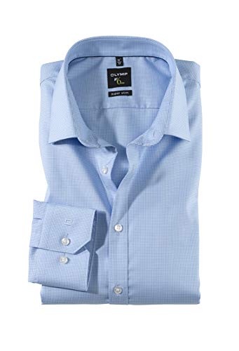 Herren Hemd No. 6 Super Slim Fit Langarm, hellblau, Gr. 44 von OLYMP