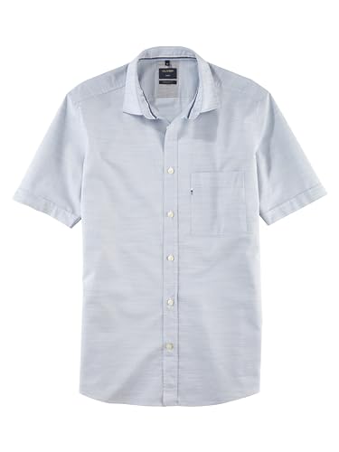OLYMP Herren Freizeithemd Kurzarm Casual,Einfarbig,Regular fit,Kent-Kragen,bleu 11,M OLYMP Herren Freizeithemd Kurzarm Casual,Einfarbig,Regular fit,Kent-Kragen,bleu 11,M von OLYMP
